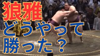 【1分解説】不思議？狼雅はどう投げたのか #相撲 #sumo