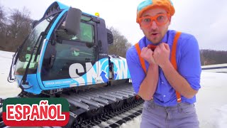 Blippi Español Visita un Centro de Esquí |  Videos Educativos para Niños