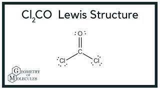 CL2CO Lewis Structure (Carbonyl Dichloride)