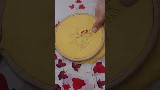 Beautiful and Elegant Floral Embroidery using Blanket Stitch