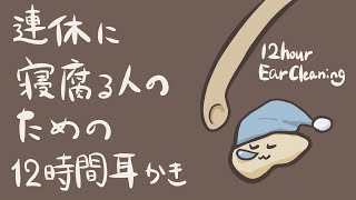 【ASMR】GWにぐっすり寝腐るための12時間耳かき-Ear Cleaning/long/12hour-【音フェチ】