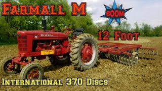 Farmall M Discing with International 370 Discs