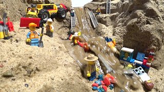 LEGO DAM BREACH AND LEGO CITY MINE FLOOD COLLAPSE