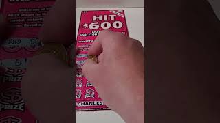 BIGGEST Winning Lottery Ticket $600 Scratch Off!  #lottery