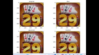 Image filtering in openCV