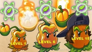 Pepper-pult Pvz2 Level 1-6-15 Max Level in Plants vs. Zombies 2: Gameplay 2017