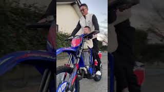 yz125xに乗る2歳児⁈ #shorts #yz125x #孫