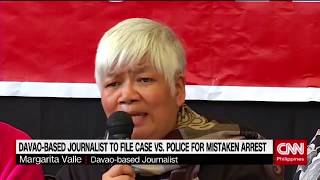 Davao-based journalist to file case vs. police for mistaken arrest