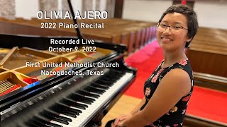 Olivia Ajero 2022 Piano Recital