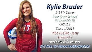 Kylie Bruder - 2015 Windy City Qualifier Volleyball Highlights