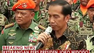 Yel-yel Paskhas TNI AU menyambut Presiden Jokowi - iNews Breaking News 15/11