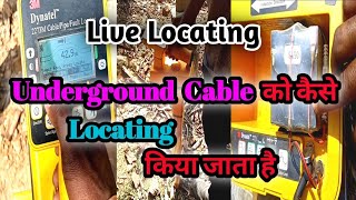 Live Locating On Optical Fiber Cable | Underground Cable Locator | Cable Locator machine