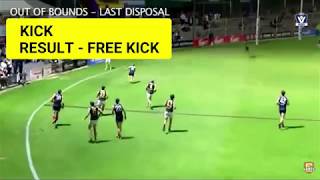 AFL Barwon- Last Possession Rule Explained