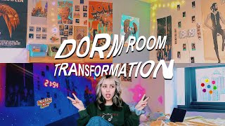 extreme dorm room transformation!! *indie pinterest aesthetic inspired*