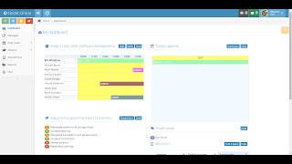 ClockIt Online Menu and navigation