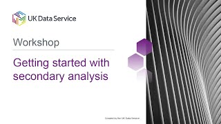 Getting started with secondary analysis