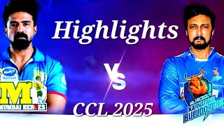 Karnataka Bulldozers Vs Mumbai Heroes || Match 7 Highlights || Celebrity Cricket League 2025 #ccl