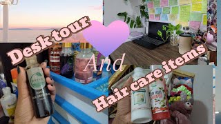 🌼🌷මගේ මේසේ රවුමක් \u0026 මන් පාවිච්චි කරන hair care items 🙈💐 |