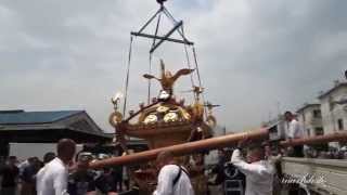 築地市場 水神社神輿　２５年ぶりの場外渡御支度　波除稲荷神社 夏越し大祭