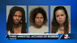 Three arrested in connection to robbery investigation