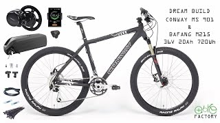 eBike Umbau ⎮ CONWAY MS 901 ⎮ BAFANG M215 ⎮ 36V 20Ah 720Wh ⎮ Fahrrad zum eBike umbauen lassen