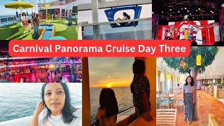 Carnival Panorama Day Three | Adventurous Ride in Cruise | Things to do in cruise ship 🚢 #cruise