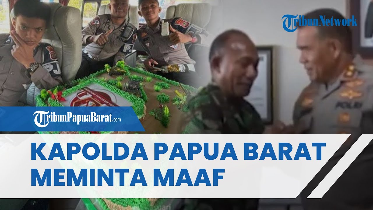 Video Detik-detik Kapolda Papua Barat Minta Maaf Ke Pangdam Soal Oknum ...