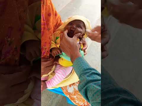 Vaccinating babies against polio #shorts #viral #youtubeshorts