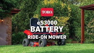 [Toro] eS3000 battery ride-on mower 2021 - TVC