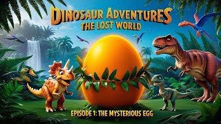 Dinosaur Adventures: डायनासोर एडवेंचर्स: द लॉस्ट वर्ल्ड - एपिसोड 1: रहस्यमय अंडा | Kiddo World AI