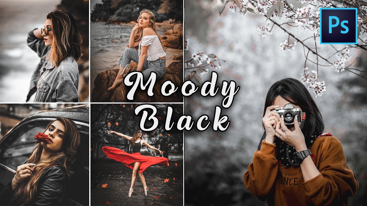 How To Edit Moody Black In Photoshop | Moody Dark | Moody Black Preset ...