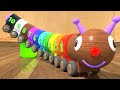 Learning Numbers & Colors for Children with Wooden Caterpillar Toy | Damamki - Toddlers Educational