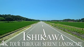 Driving tour Through serene landscape in Komatsu City,Ishikawa 4K 石川県能美市→小松市 加賀産業道路