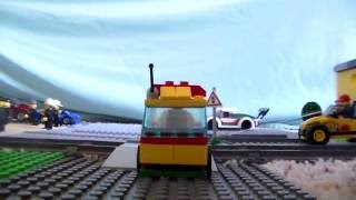 Lego Train Crashes Into Car