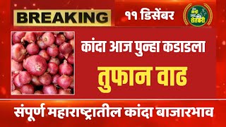 ११ डिसेंबर | आज कांदा बाजार भावात मोठी उच्चांकी वाढ | आजचे कांदा बाजारभाव | Kanda bajar bhav