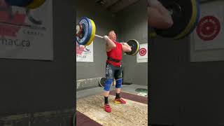 June 2022 96 kg Power Clean +2 Jerks