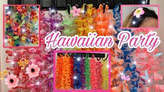 HAWAIIAN LEIS LUAU FAVORS SUPPLIES FOR SUMMER PARTY | REVIEW AND MORE