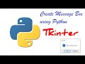 Create Message Box using Python|#tkinter|Python Projects|The hacking stuff