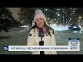 biggest winter storm of the season begins