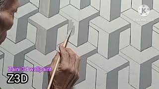 MOTIF SEKAT DINDING 3D #3dwallpaint #3dwallpainting #interior #3d #art #3dwallpaintingdesign