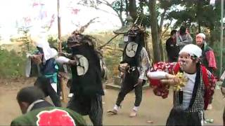 初森諏訪神社の三匹獅子　　２０　　2009.11.3