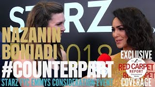 Nazanin Boniadi interviewed at Starz Emmys FYC Event for Counterpart #FYCEmmys