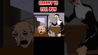 Evil nun vs granny fight funny video #shorts#granny#evilnun#gaming#gameplay