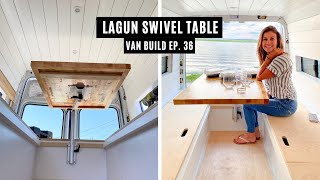 Installing our Lagun Swivel Table and Routing a Butcher Block Counter Top Table - Van Build Ep: 36