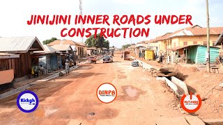 Jinijini Inner Roads Under Construction In Berekum West - Dinpa TV