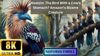 Hoatzin: The Bird With a Cow's Stomach? Amazon's Bizarre Creature!! #8k #4k #12k #viral #forest