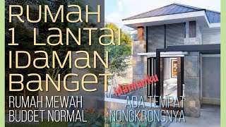 IDAMANKU DESAIN RUMAH 1 lantai 8x19m dengan 3 Kamar [kode 082B]