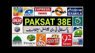 PAKSAT 38E MM1 SATELLITE CHANNELS