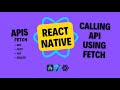 React Native API Calls Tutorial: GET, POST, PUT, DELETE | REST API Guide with Fetch