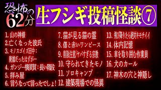 【恐怖の62分】生フシギで紹介した投稿怪談イッキ見せ第7弾！怒涛の17話！【ナナフシギ】